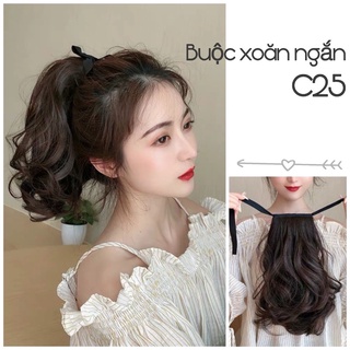 Tóc buộc xoăn 25cm