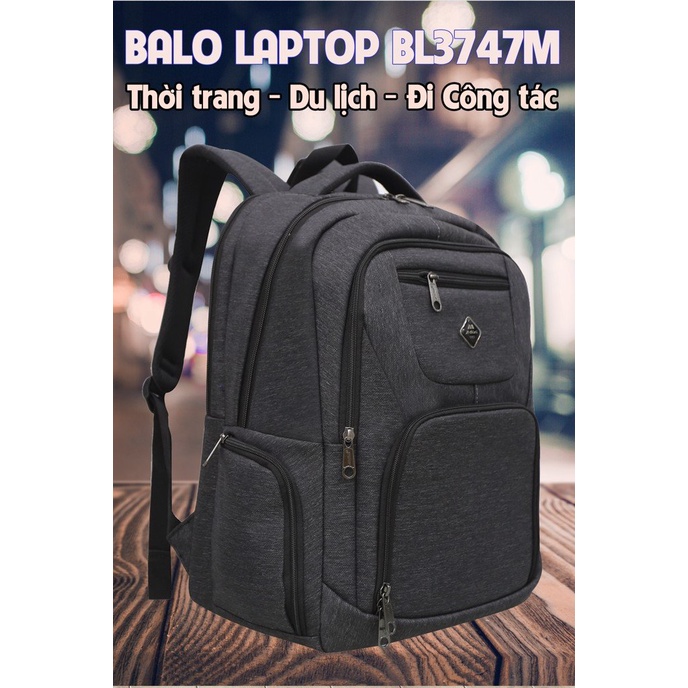 Balo Laptop MITI BL3747 Nam Nữ Chất Liệu Chống Bám Bụi Trượt Nước Tốt - VỀ HÀNG LẠI SỐ LƯỢNG LỚN