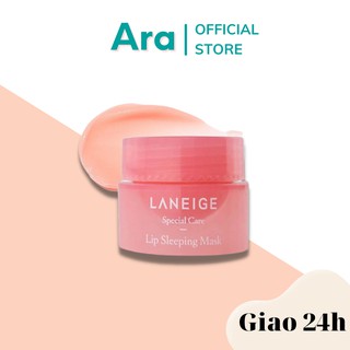Mặt nạ ngủ môi Laneige Lip Sleeping Mask minisize 3g làm mềm căng mọng dưỡng ẩm khử thâm môi chăm sóc sắc đẹp Ara