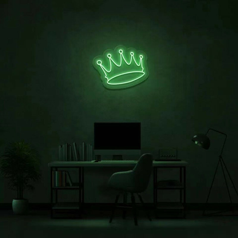 Đèn led Neon trang trí Hình Vương Miện v2| Đèn neon trang trí phòng ngủ, treo tường