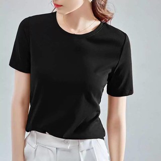 Áo phông nữ cổ tròn cộc tay
