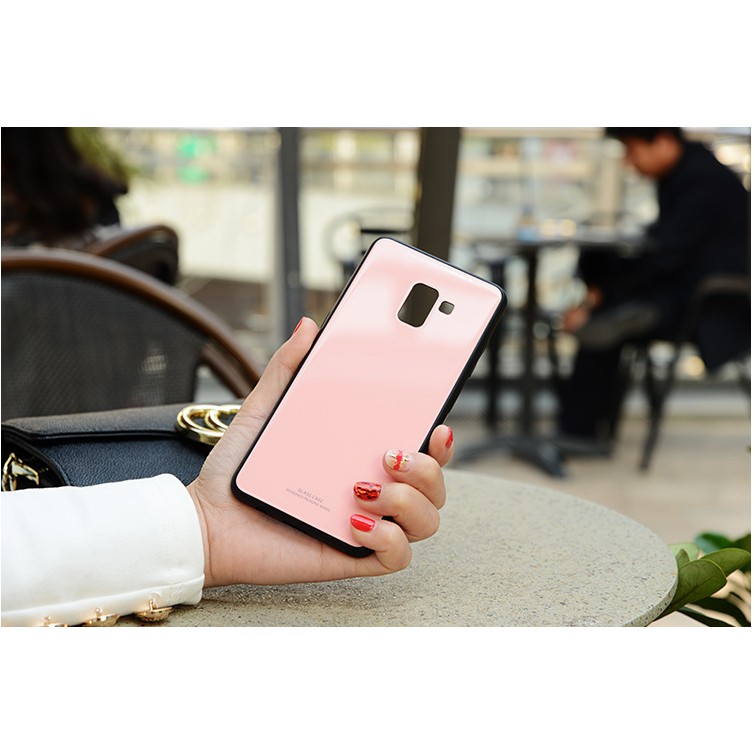 ỐP LƯNG MẶT KÍNH SAMSUNG A8+