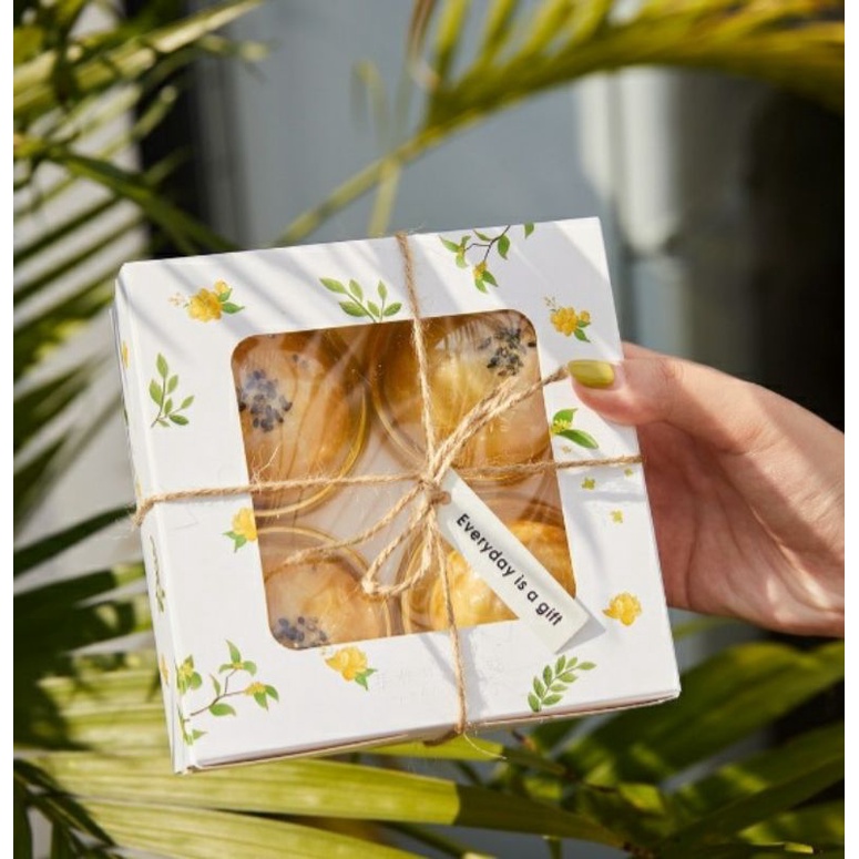 Hộp giấy đựng bánh trứng chảy, tart trứng,bánh mix... ( 5 hộp)