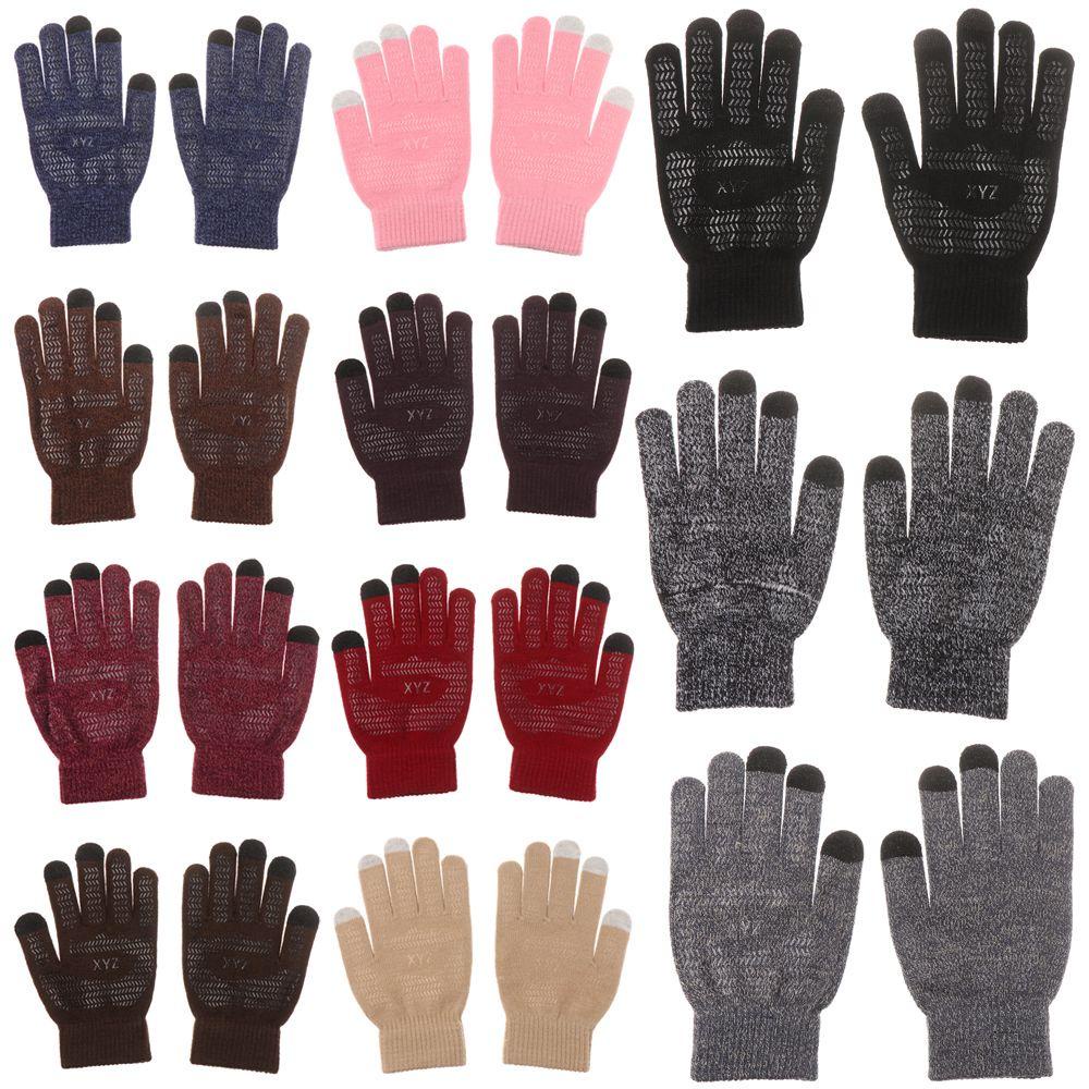PEARLVN 1 Đôi Găng Tay Giữ Ấm Cảm Ứng Màn Hình Dành Cho Nam Nữ