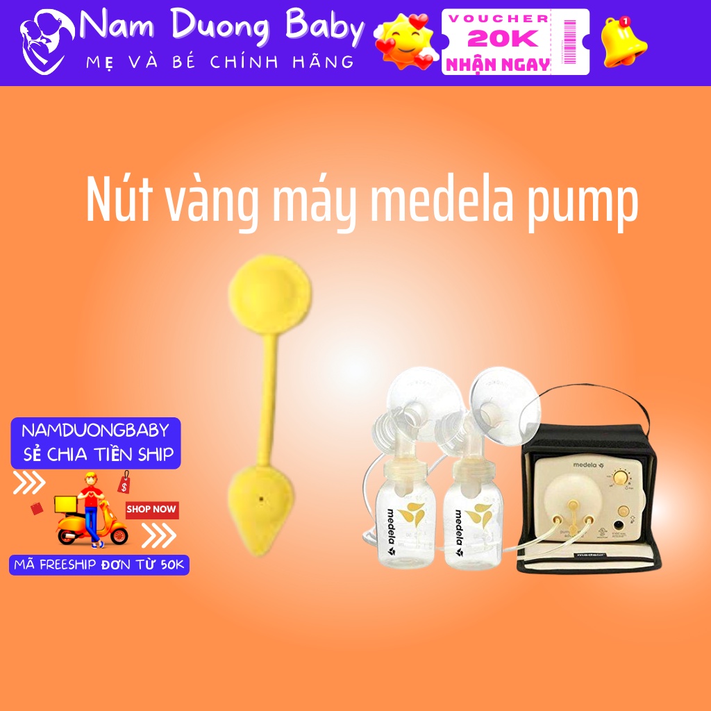 Nút vàng chính hãng dùng cho máy medela pump , phụ kiện máy hút sữa  pump instyle  chính hãng nhập Mỹ