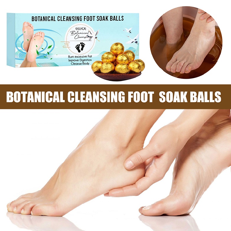12pcs Botanical Cleansing Foot Soak Balls Herbal Wormwood Foot Bath Care