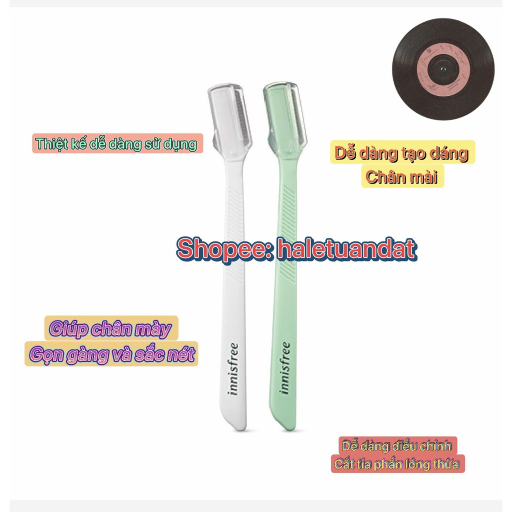 Dao cạo chân mày INNISFREE EYEBROW RAZOR Set 2 cây