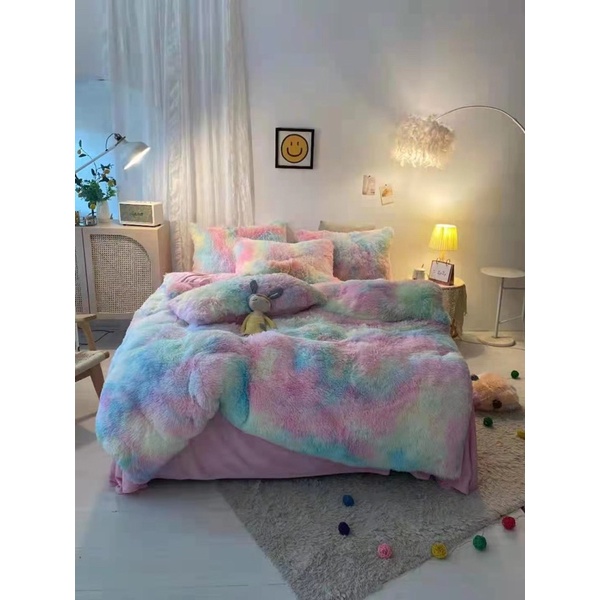 Bộ chăn ga Nỉ nhung lông