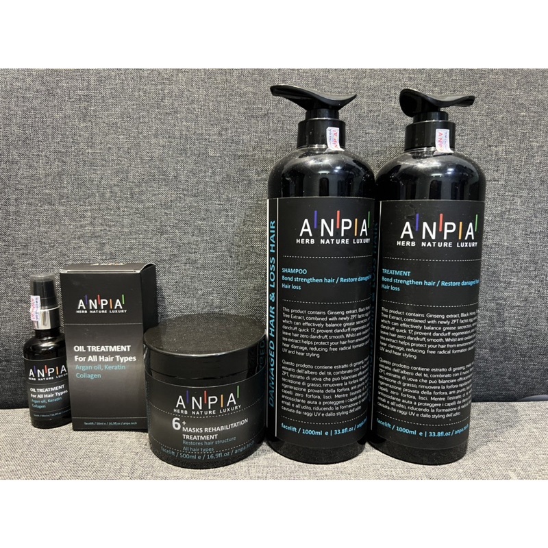 Kem Hấp Ủ Tóc  ANPIA 6+ Phục Hồi - Làm Mềm Mượt - Kích Thích Mọc Tóc - Chống Rụng 500ml Canada