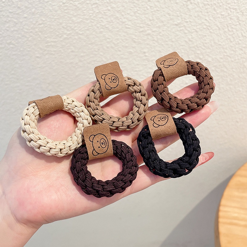 Dây Buộc Tóc Cao Su Co Giãn Thiết Kế Đơn Giản Đáng Yêu Thời Trang