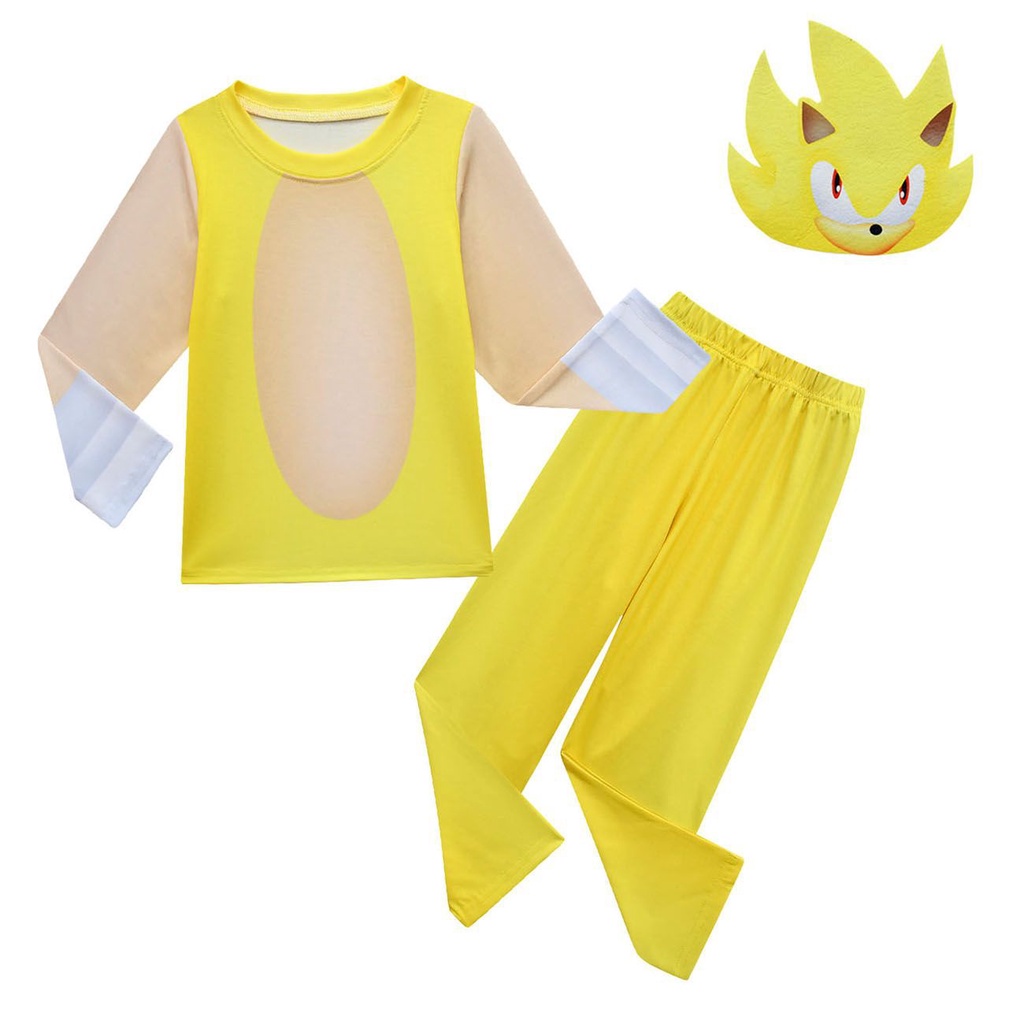 Bộ Đồ Hóa Trang Nhím Sonic Tay Dài Thiết Kế Dễ Thương Dùng Hóa Trang Dịp Halloween