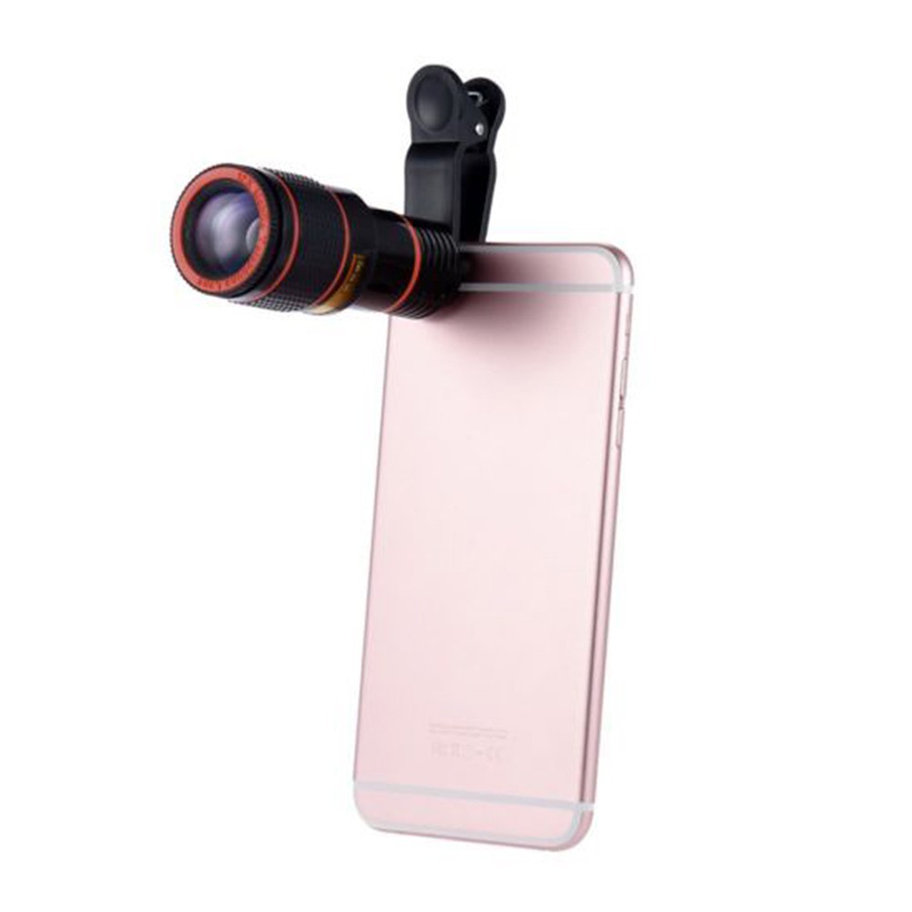 Ống Kính Universal Clip - On 12 X Optical Zoom Hd Cho Điện Thoại Thông Minh