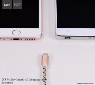 Cáp sạc kép Lighting và Micro USB HOCO X3 