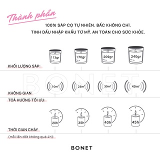 NẾN THƠM BONET HƯƠNG MIDNIGHT ROSE