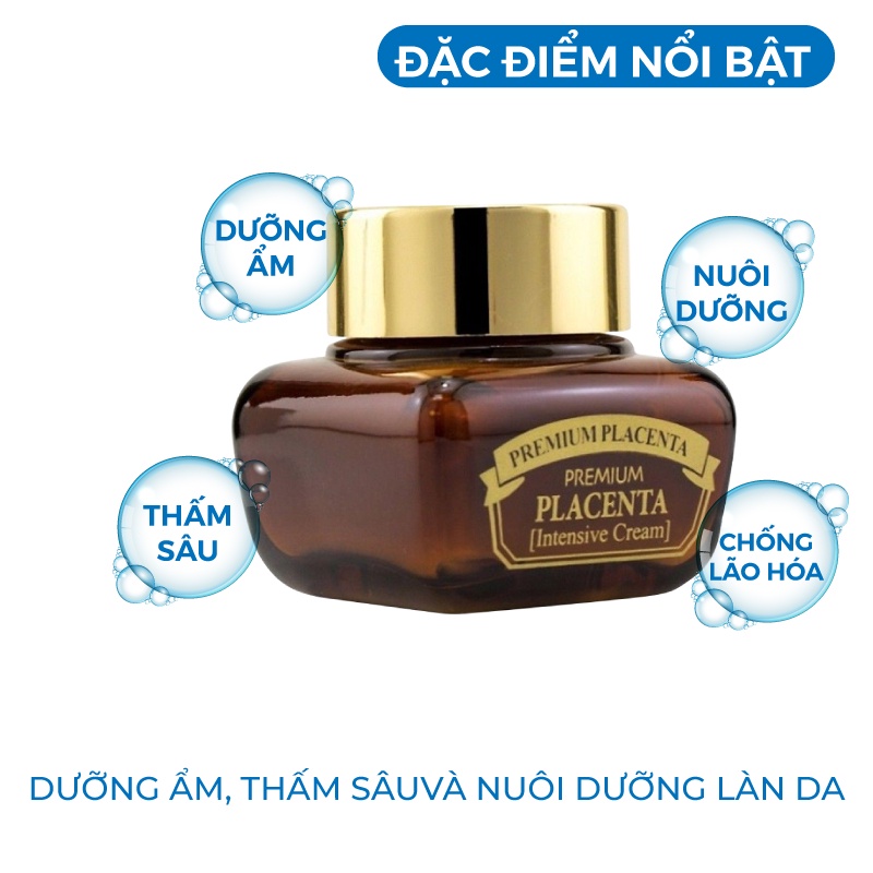 Kem dưỡng trắng da - Kem dưỡng ẩm chống lão hóa Chiết xuất từ nhau thai cừu 3W Clinic 50ml