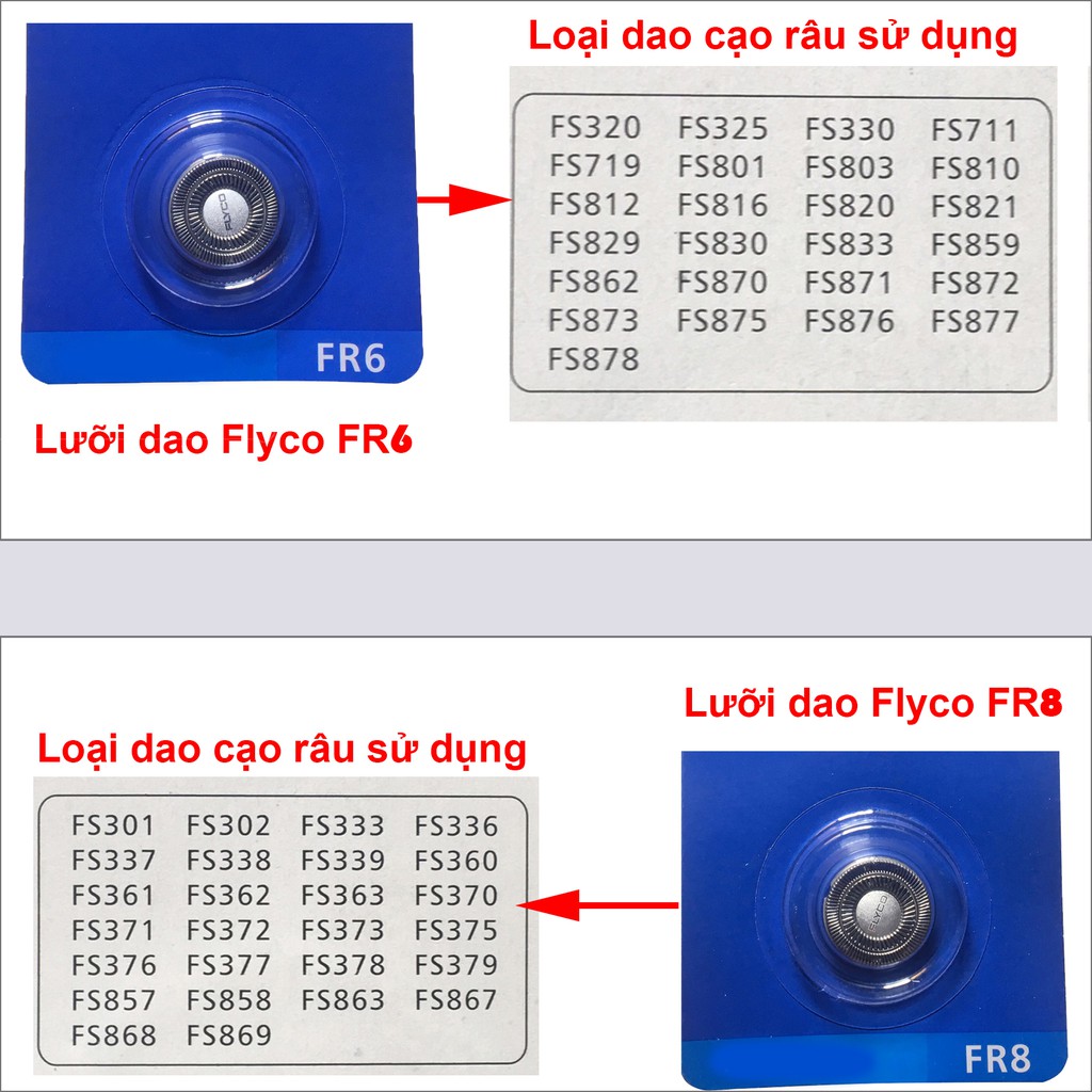 Máy cạo râu sạc pin Flyco 3 lưỡi dao có chức năng tỉa tóc mai FS330VN - FS360VN - FS371VN