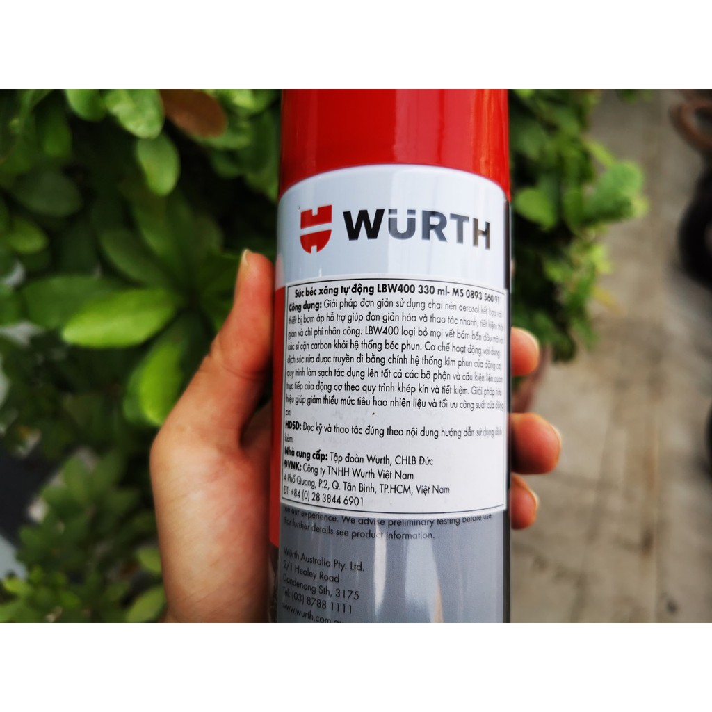 Dung Dịch Vệ Sinh Kim Phun Wurth LBW 400 330ml