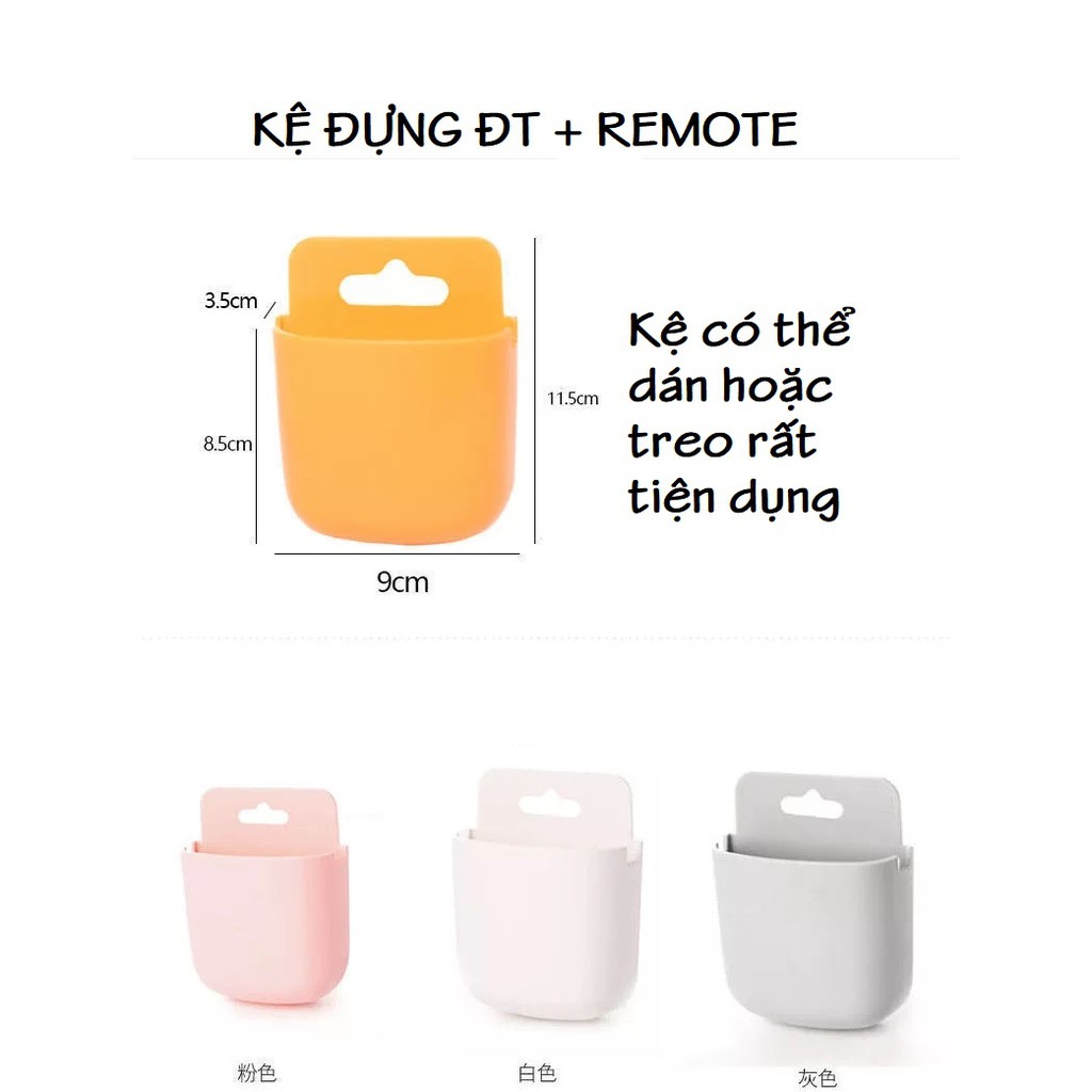 ⚜️⚜️[ SIÊU TIỆN LỢI ]⚜️⚜️Kệ treo để Remote, Điện Thoại. Kệ dán tường, Khay Để Đồ Đa Năng. Kích thước: khoảng 12x9x4cm