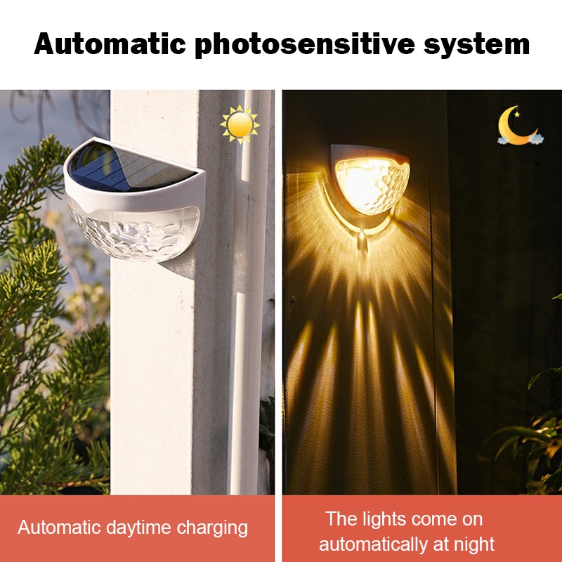 Đèn Led 6 Bóng Năng Lượng Mặt Trời Chiếu Sáng Sân Vườn