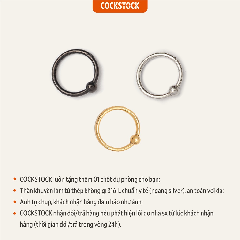 Khuyên tai Bead Ring CockStock