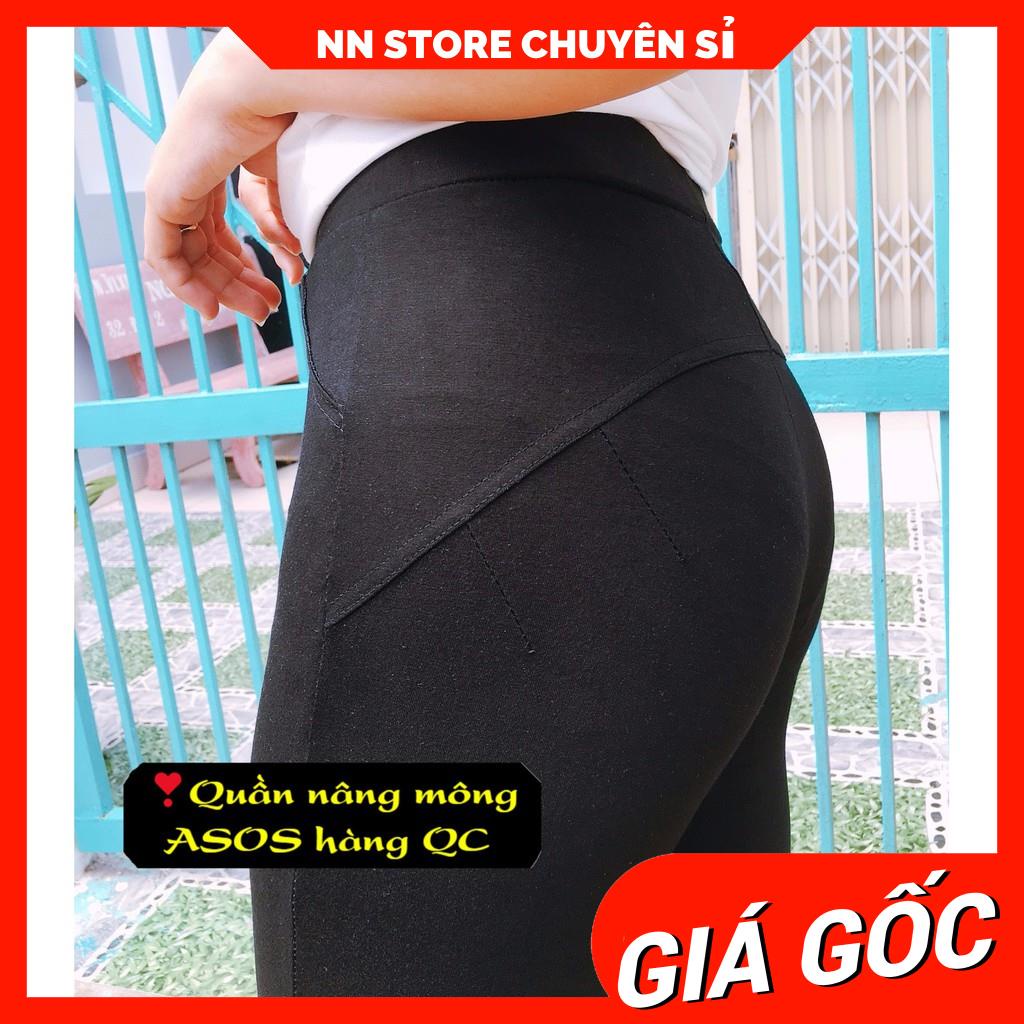 Quần Legging dài ngố lửng ôm body Nâng Mông Cạp Cao Siêu Hot Siêu Co Giãn Loại 1 Size Đến 70kg