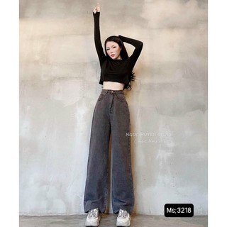 🌀Baggy Jeans Ống Suông Xám