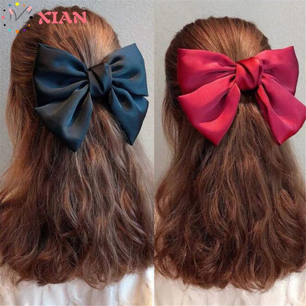 Kẹp tóc trang trí nơ màu sắc xinh xắn thời trang cho nữ