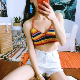 Bra len móc cầu vồng