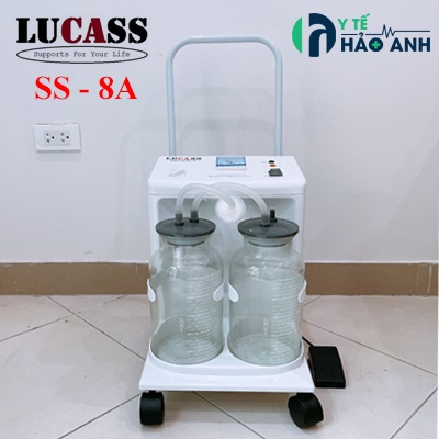 Máy hút dịch mũi họng 2 bình Lucass SS-8A