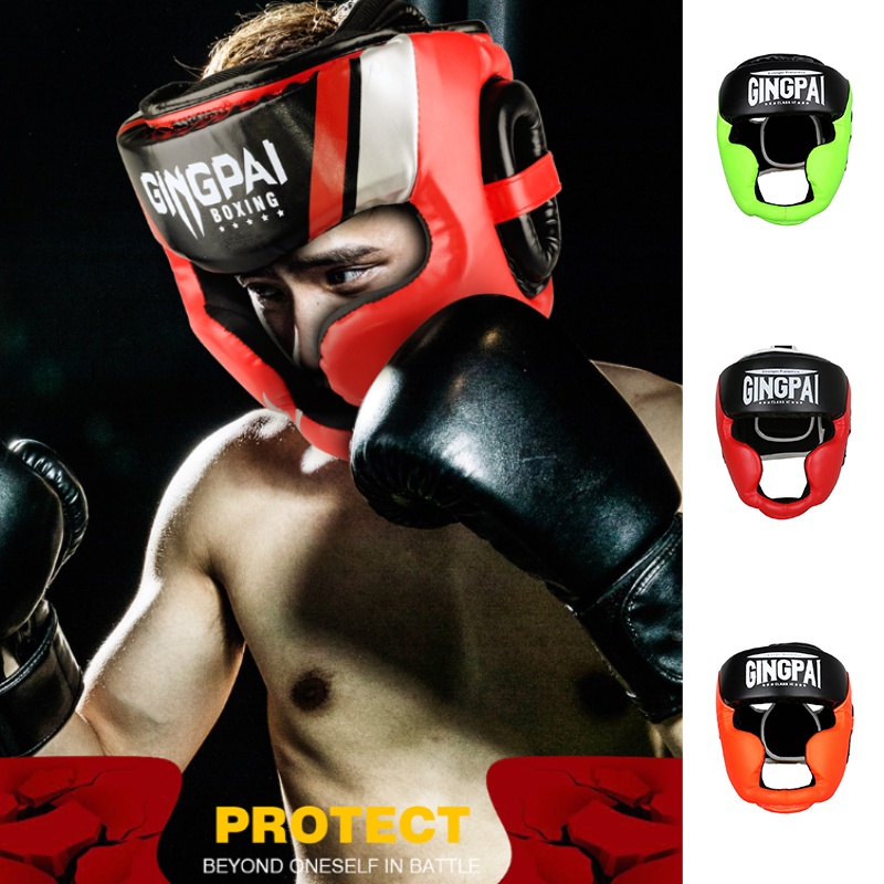 GINGPAI Phụ Kiện Bảo Vệ Đầu Cho Võ Sĩ MMA Muay Thai