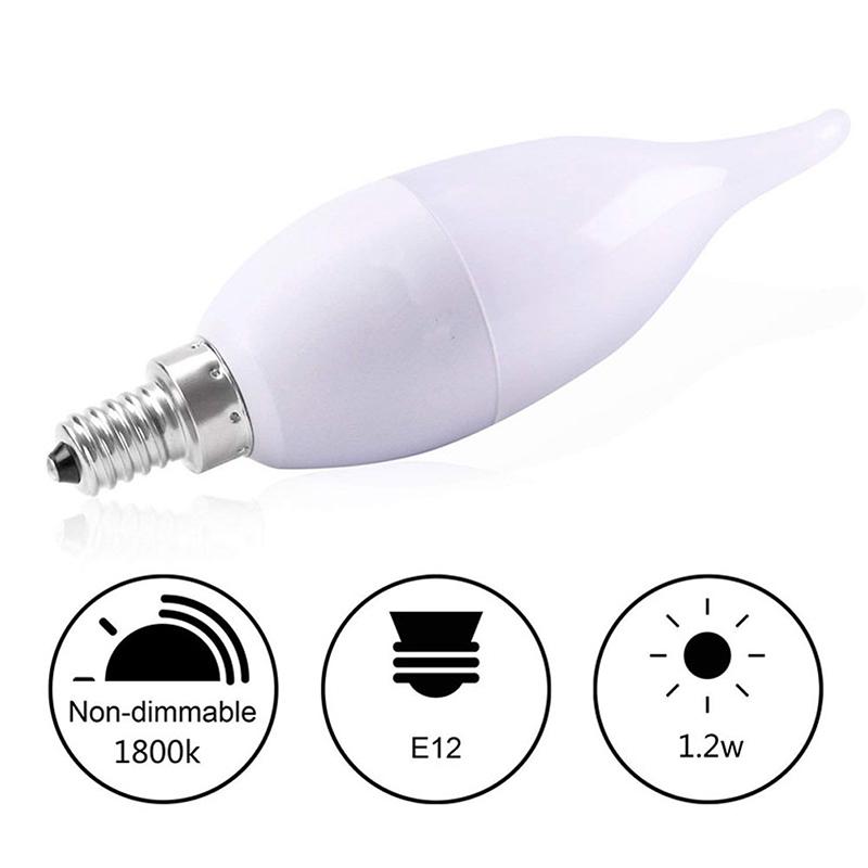 Đèn LED E12 bóng hình ngọn lửa trang trí giáng sinh