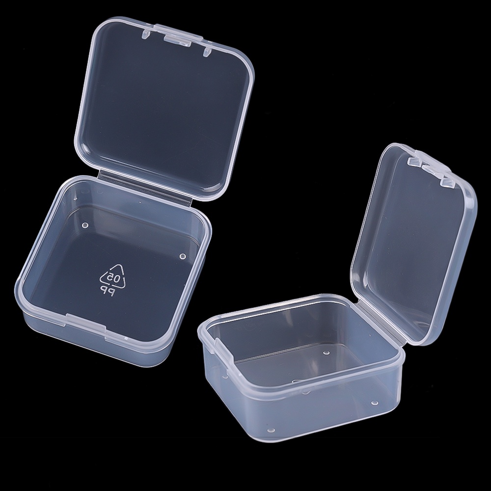 Set 6 Hộp Nhựa Mini Trong Suốt Đựng Trang Sức