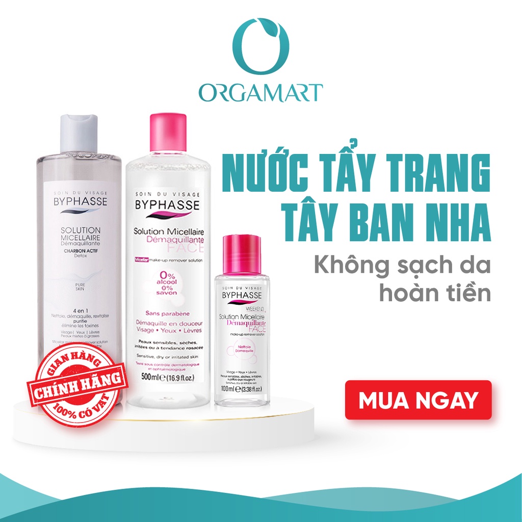 Nước Tẩy Trang Byphasse An Toàn Cho Mọi Loại Da 100 - 500ml