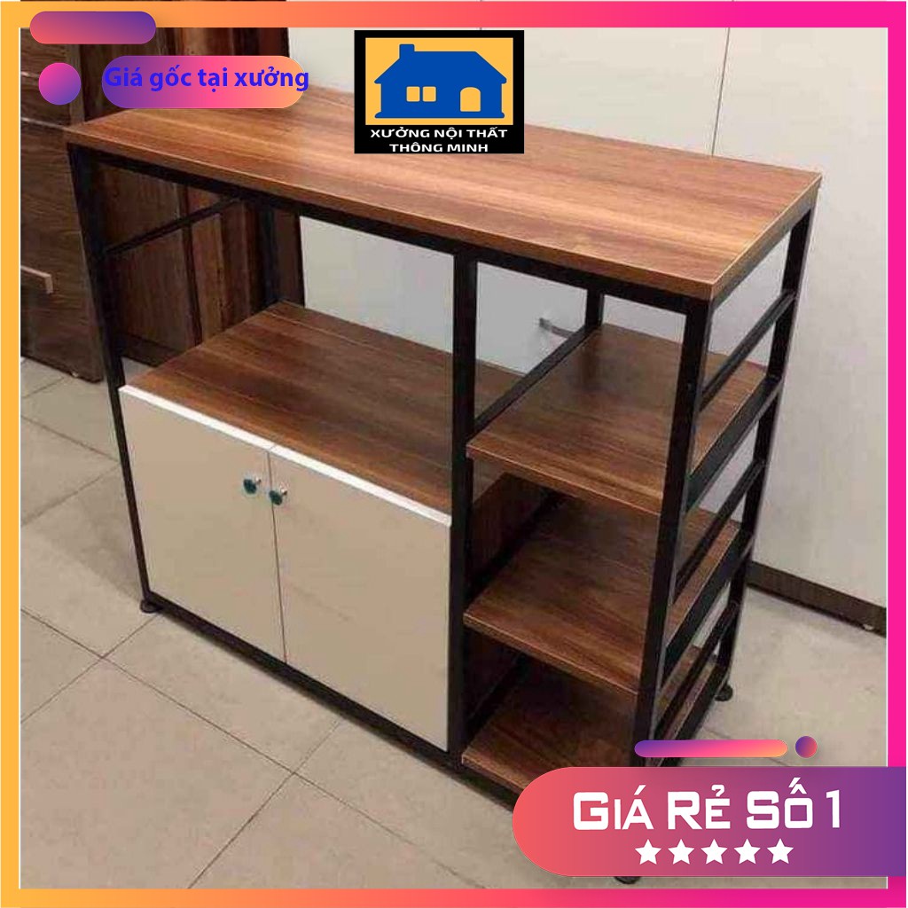 Kệ nhà bếp, kệ lò vi sóng khung sắt sơn tĩnh điện gỗ MDF Cao CấpFREESHIP EXTRA