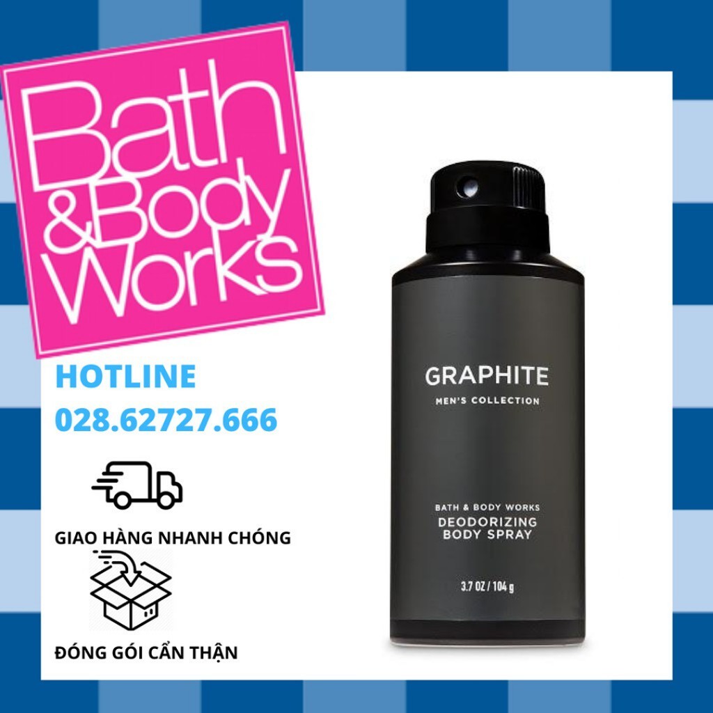 Xịt Thơm Toàn Thân Dành Cho Nam Bath And Body Works - Graphite