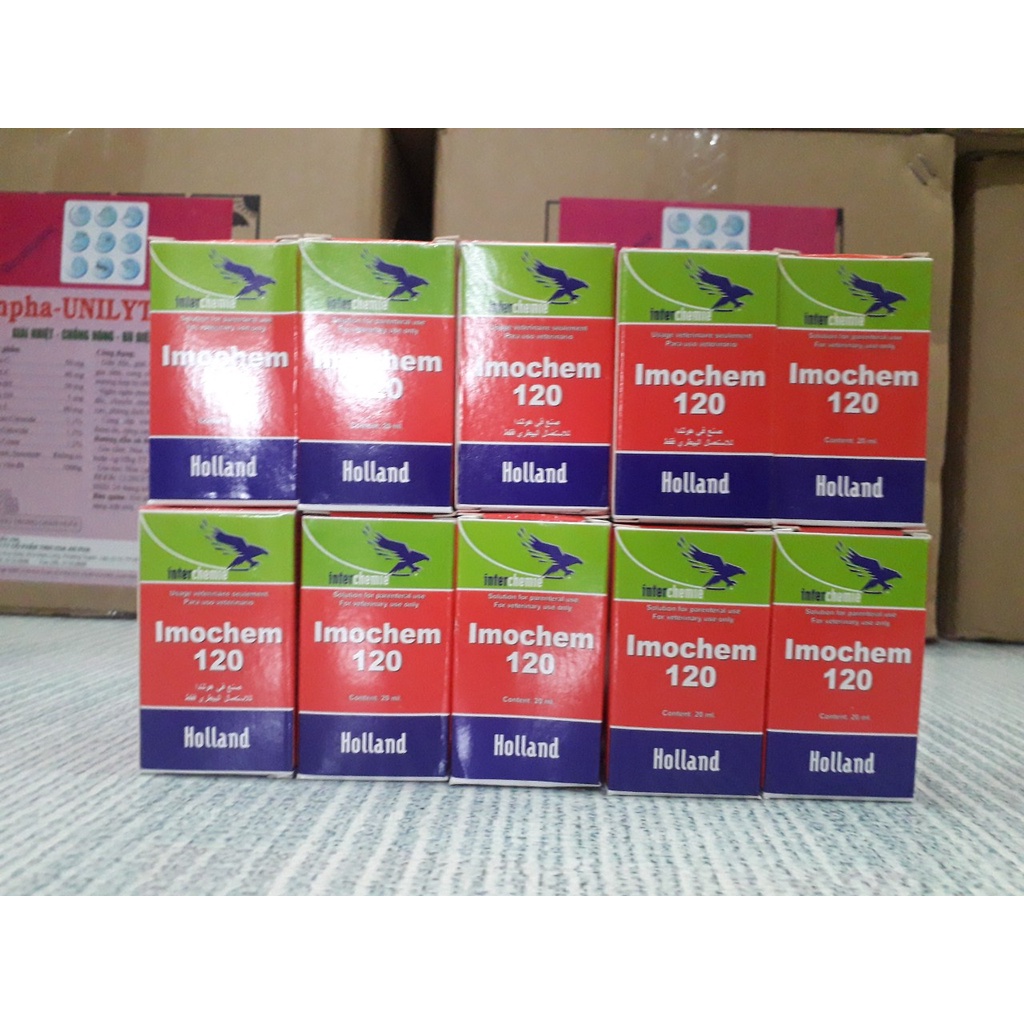 Imochem 20ml. Ký sinh trùng máu gia súc, chó, ngựa