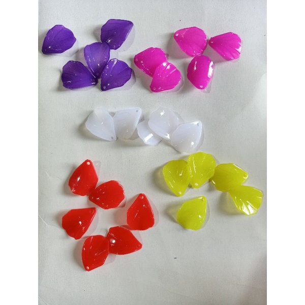 NGUYÊN LIỆU HOA PHA LÊ: 100g cánh khía bóng 8 màu