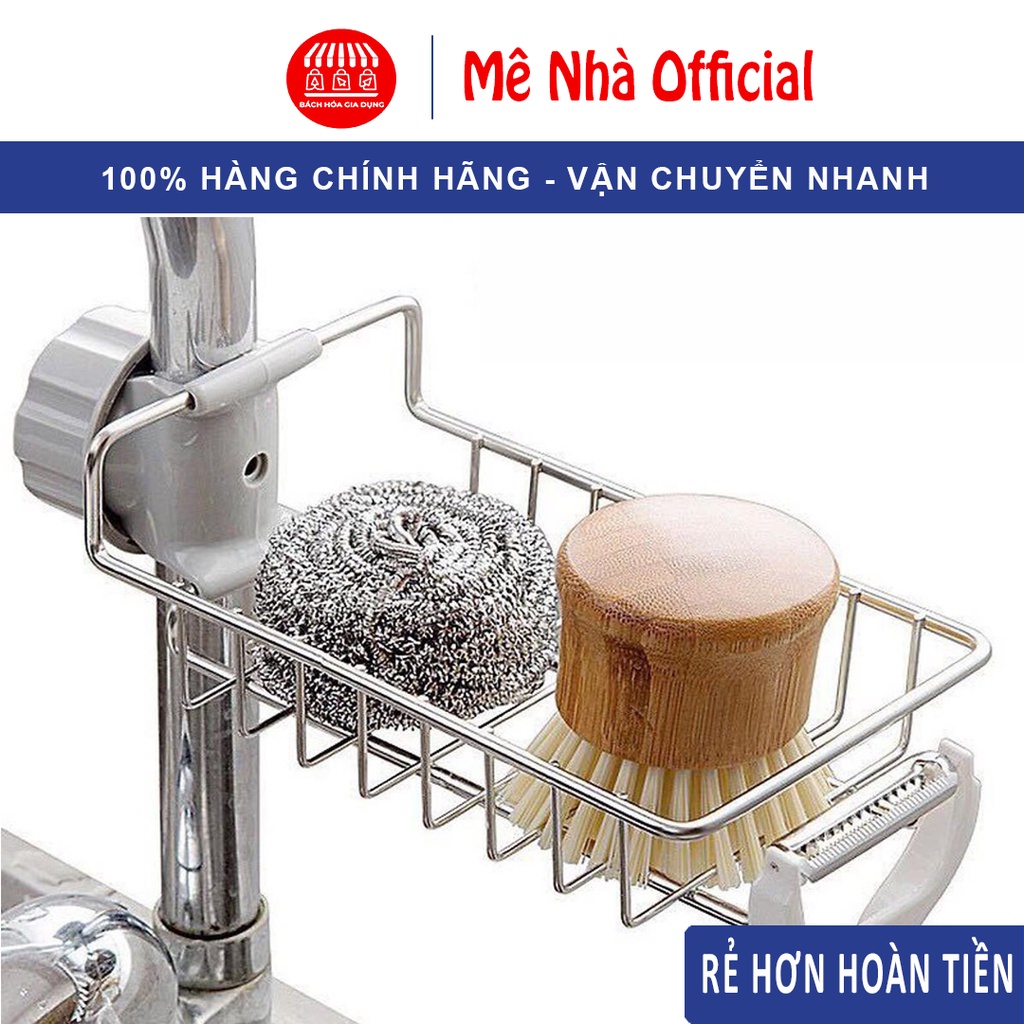 Giỏ treo inox vòi bồn rửa chén tiện dụng