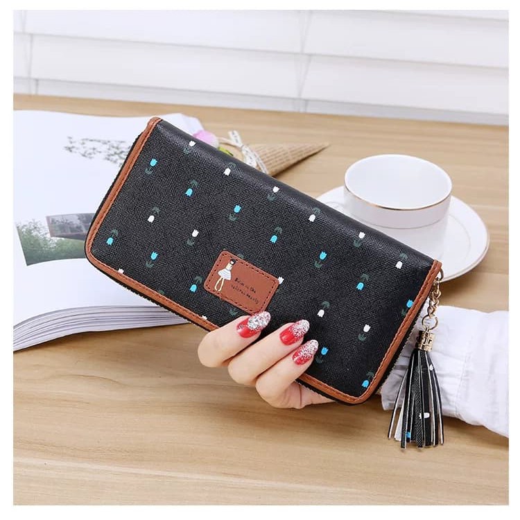 Ví dài họa tiết hoa nhí | BigBuy360 - bigbuy360.vn