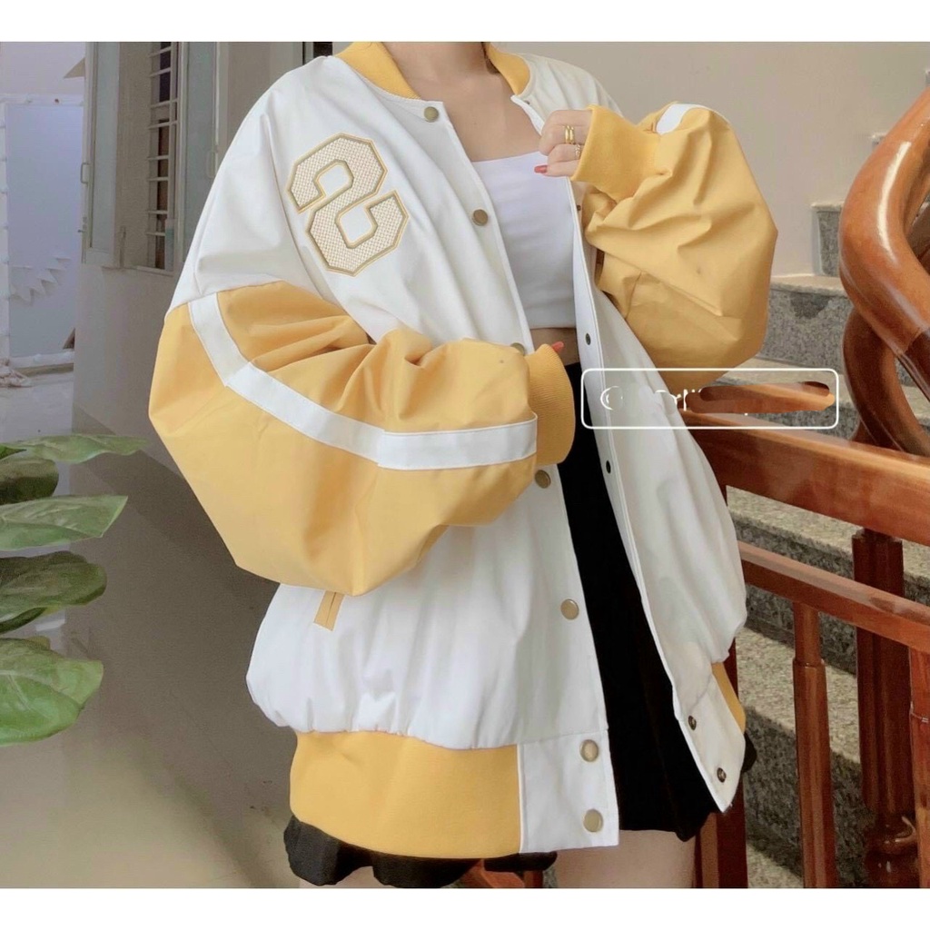 [ GIAI NHÂN ] ÁO KHOÁC DÙ NAM NỮ UNISEX FORM RỘNG NÚT BẤM CHỮ S TRƯỚC NGỰC MÀU VÀNG MÀU XANH SIÊU MÁT MẺ CAO CẤP NITIQC