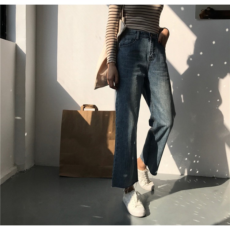 [Hàng Nhập] Quần Jean Ulzzang “Style Hàn Quốc” Mã QC12