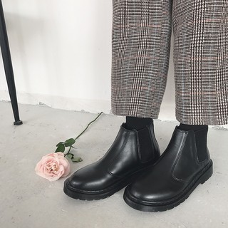 [ORDER] Giày bốt cao cổ đế bằng chất da