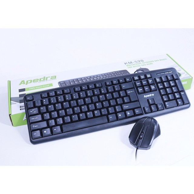BỘ BÀN PHÍM CHUỘT VĂN PHÒNG APEDRA KM-520 -DC3231