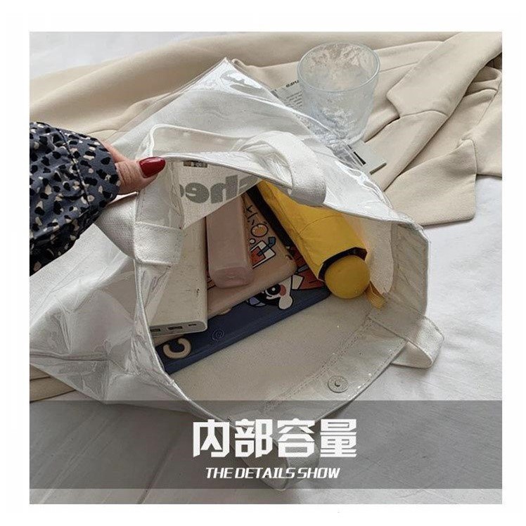 Túi tote túi vải canvas đeo vai bóng kính chống nước phong cách Hàn quốc đi học đi chơi giá rẻ