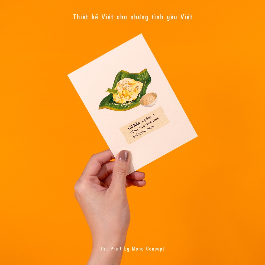 Postcard món ăn Việt Nam