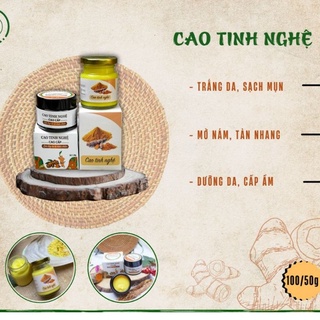 Kem dưỡng da tinh bột nghệ nguyên chất sữa ong chúa giúp phục hồi làn da yếu, dưỡng sáng da - An toàn cho bà bầu A6