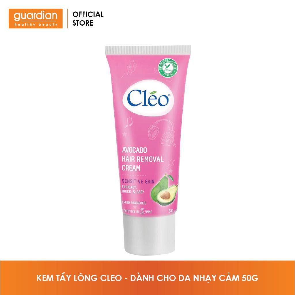 Kem Bơ Tẩy Lông CLEO Cho Da Nhạy Cảm Avocado Hair Removal Cream - Sensitive Skin 50g