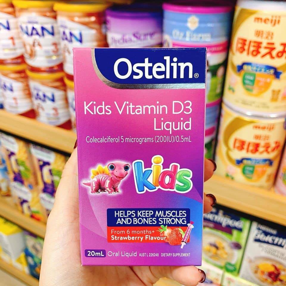Vitamin D3 Ostelin cho bé hàng Úc