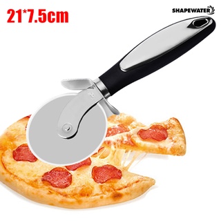 Dụng cụ cắt bánh pizza bằng thép có tay cầm