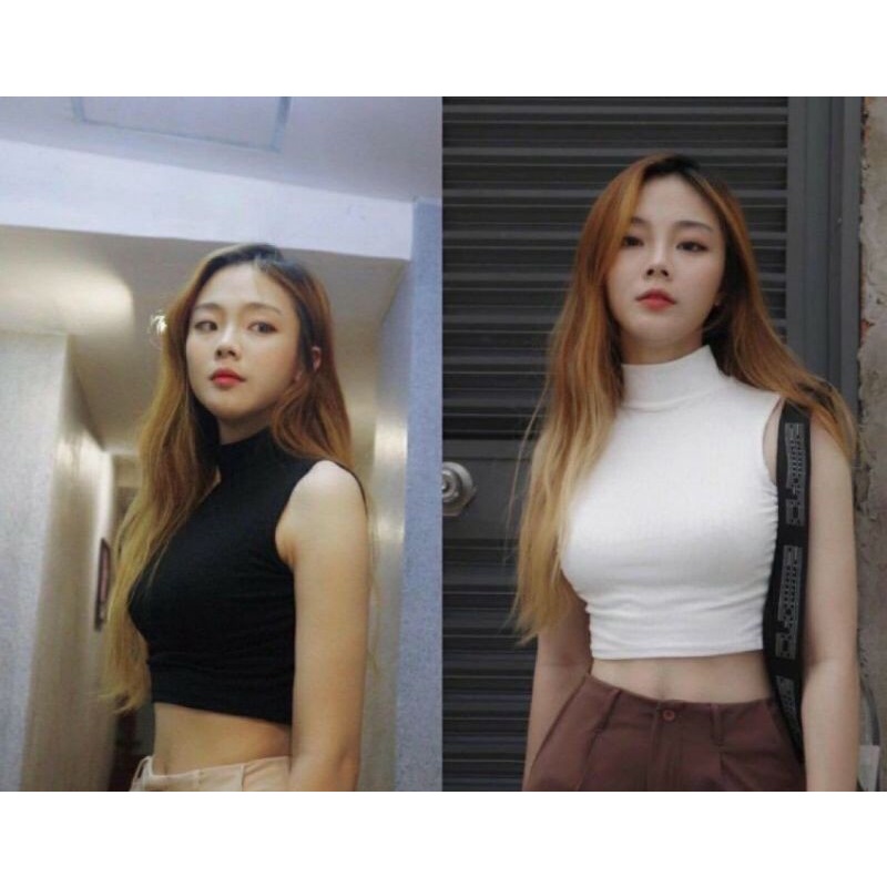 ÁO CROPTOP SÁT NÁCH CỔ CAO